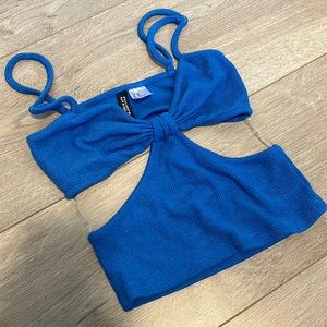 HM Cobalt Blue Crop Top